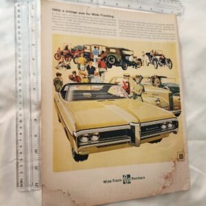 1968 GM Pontiac Bonneville 13.75" x 10.25" Vintage Original Print Ad - Image 1