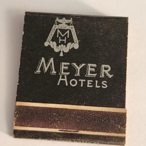 MEYER HOTELS Vtg Book Collectible Matches Matchbook - Image 1
