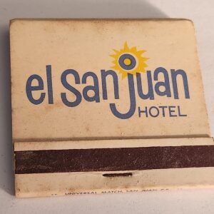 EL SAN JUAN HOTEL PUERTO RICO Vintage Book Collectible Matches Matchbook - Image 1
