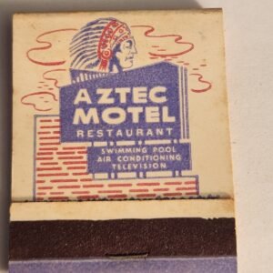 AZTEC MOTEL Soundproof Units Orangeburg SC Vtg Book Collect Matches Matchbook - Image 1