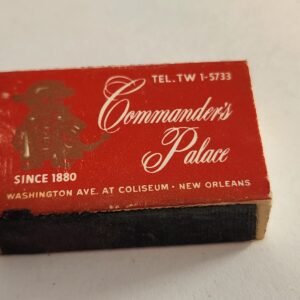 Vintage Commander's Palace Restaurant New Orleans Collectible Matches Matchbox - Image 1