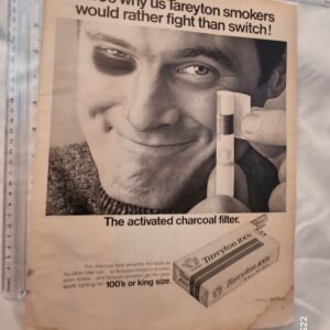 1960s Tareyton Cigarettes 100 13.75" x 10.25" Vintage Original Print Advertising - Image 1
