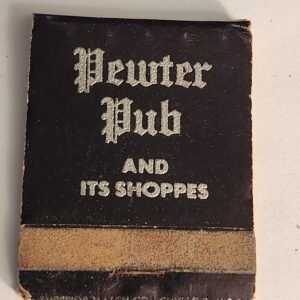 PEWTER PUB and SHOPPES Leesburg Florida Vtg Book Collectible Matches Matchbook - Image 1