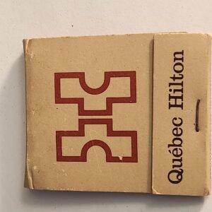 Quebec Canada Hilton Hotel Vtg Book Collectible Matches Matchbook - Image 1
