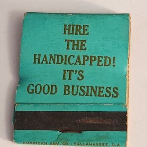 FL Chanber of Commerce Total Employment Vtg Book Collectible Matches Matchbook - Image 1