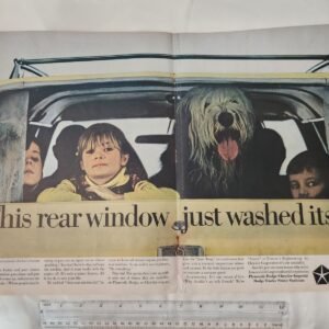 CHRYSLER Auto TWO PAGE AD 20.5" x 13.75" Vintage Original Print Advertising - Image 1