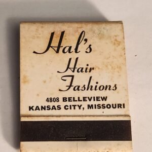 HAL'S HAIR FASHIONS KANSAS CITY MO Vtg Book Collectible Matches Matchbook - Image 1