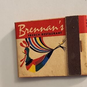 BRENNAN'S RESTAURANT NEW ORLEANS LOUISIANA Vtg Book Collectible Match Matchbook - Image 1