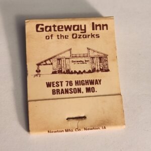FULL Ozarks Gateway Inn Branson MO Vtg Book Collectible Matches Matchbook - Image 1
