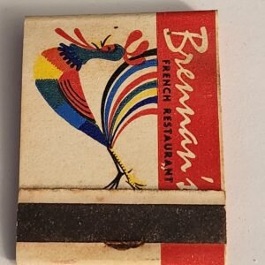 French Restaurant Brennan's New Orleans Vtg Book Collectible Matches Matchbook - Image 1
