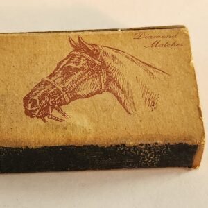 1952 Horse Diamond Safety Matches Vtg Book Collectible Match Box Ad - Image 1