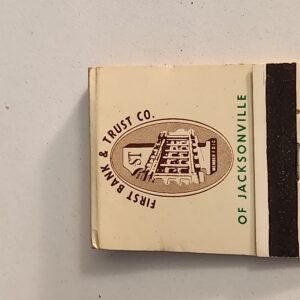 First Bank Trust Co of JACKSONVILLE Book Collectible Matches Matchbook Forsyth - Image 1