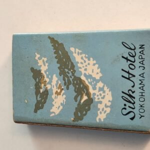 SILK HOTEL JAPAN YOKOHAMA Vintage Collectible Wood Matches Matchbox - Image 1