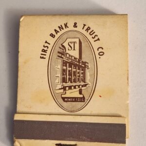 Jacksonville Florida First Bank & Trust Vtg Book Collectible Matches Matchbook - Image 1