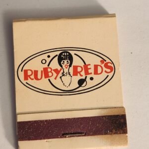 Ruby Reds Speakeasy Vtg Book Collectible Matches Matchbook - Image 1