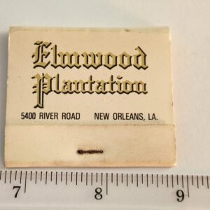 Louisiana ELMWOOD PLANTATION New Orleans Vtg Book Collectible Matches Matchbook - Image 1