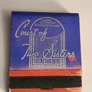 COURT of TWO SISTERS Creole French Vtg Book Collectible Matches Matchbook - Image 1