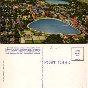 Blue Marlin Restaurant Cocktail Lounge Lake Worth Florida Postcard View Card - Image 1