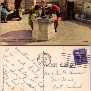 Fountain of Youth St. Petersburg Florida Sun News Co. S. 43 Vintage - Image 1
