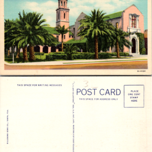 Peace Memorial Presbyterian Church Clearwater Florida Curt Teich C-22 6A-H1281 - Image 1