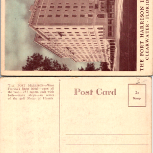 Hotel Fort Harrison Clearwater Florida Divided Back 2c Stamp Vintage Postcard - Image 1