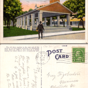 Old Slave Market St. Augustine Florida E. C. Kropp Co. 12061N Postcard - Image 1