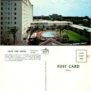 Jack Tar Hotel Clearwater Florida Poolside View 70188 Vintage Postcard - Image 1