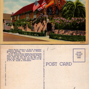 Oldest House St. Francis Street St. Augustine Florida Duval News SA-76 - Image 1