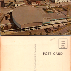 Curtis Hixon Hall Tampa Florida Chrome Postcard - Image 1
