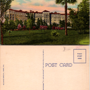 Municipal Hospital on Davis Islands Tampa Fla Hillsboro News Co Vintage - Image 1