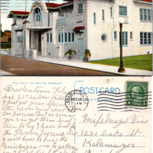 Mira Mar Auditorium Sarasota Florida Arnold Studio A-9991B 1924 Vintage - Image 1