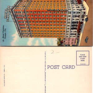Hotel Floridan Tampa Florida Curteich C.T. Art-Colortone 7A-H1351 Linen - Image 1