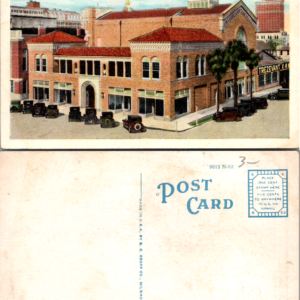 Hillsborough Lodge Masonic Temple Tampa Florida Postcard - Image 1