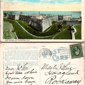 Fort Marion St. Augustine Florida Postcard Harris Co. R-49507 1912 - Image 1