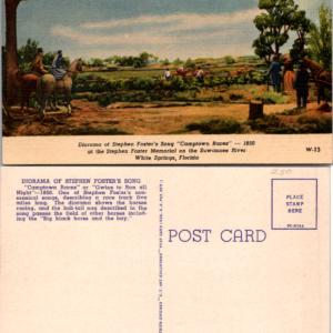 Curteich-Chicago C.T. Art-Colortone W-13 Camptown Races White Springs Florida - Image 1