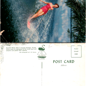 Cypress Gardens Florida Natural Color Publishers H. W. Hannau NCP-924 Chrome Era Color Postcard - Image 1