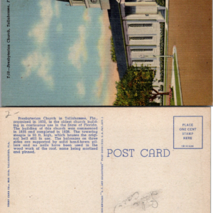 Presbyterian Church Tallahassee FL Postcard Terry Card Co Curteich T-18 - Image 1