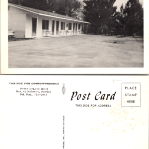 Ponce DeLeon Motel Palmetto Florida National Press RPPC Vintage - Image 1