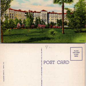 Municipal Hospital on Davis Islands Tampa Florida Curteich-Chicago Vintage - Image 1