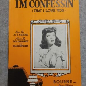 I'm Confessin' (That I Love You) Dinah Shore Bourne Inc. - Image 1
