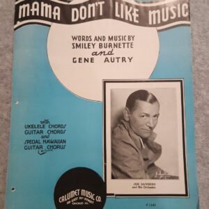 Mama Don't Like Music 1935 Smiley Burnette Gene Autry Joe Sanders Calumet - Image 1