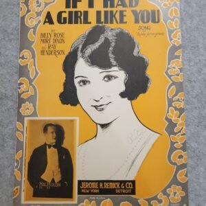 If I Had a Girl Like You 1925 Billy Rose Sheet Music Jerome H. Remick & Co. - Image 1