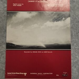 A Song of Joy Himno a la Alegria Miguel Rios Sheet Music - Image 1