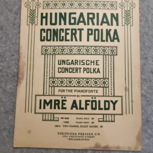Imre Alföldy Hungarian Concert Polka Sheet Music Theodore Presser Co 9620 - Image 1