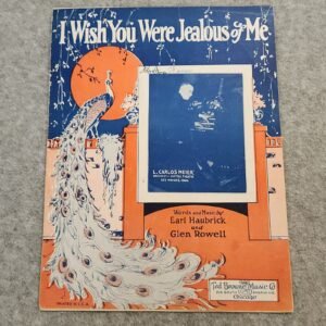 I Wish You Were Jealous of Me 1926 Haubrick Rowell Ted Browne - Image 1