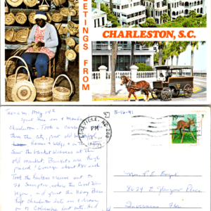 Greetings from Charleston South Carolina Charleston Post Card Co 72336-D - Image 1