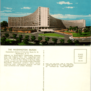 Washington Hilton Curteichcolor SDK-156 Divided Back Postcard - Image 1