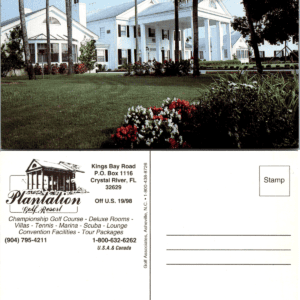 Plantation Golf Resort Crystal River Florida Postcard Golf Associates Vintage - Image 1