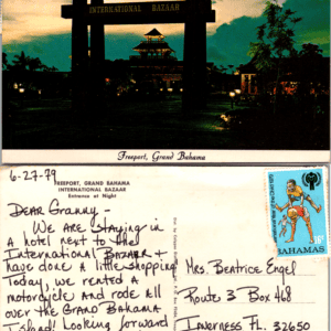 International Bazaar Freeport Grand Bahama Citypro Postcard 1979 - Image 1