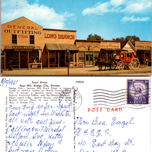 Front Street Boot Hill Dodge City Kansas Larry Yost's de Lari Studio P39224 - Image 1